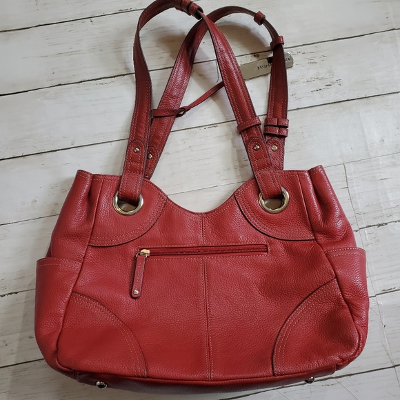 Vintage Tignanello red leather shoulder bag‎ - Picture 4 of 7